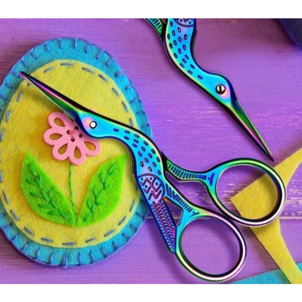 Embroidery scissors. Sublime smooth cutting. Stork - Picture 1 of 8